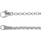 18K 2,4 mm Rolo-Kette