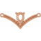 14K Rose Accented