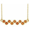14K Yellow Natural Citrine Bezel-Set Bar 16-18