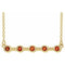 14K Yellow Natural Citrine Bezel-Set Bar 16