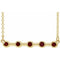 14K Yellow Natural Mozambique Garnet Bezel-Set Bar 16