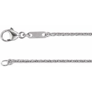 Platin 1,2 mm Weizenkette