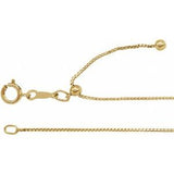 14K .85 mm Boxkette