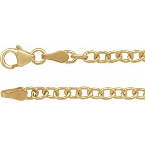 14K 3,25 mm Kabelkette
