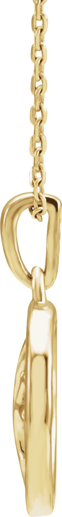 14K Yellow Gold Tree of Life 16-18" Necklace