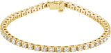 14K Yellow Gold 3 3/8 CTW Natural Diamond Line 7" Bracelet