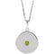 Sterling Silver Natural Peridot Disc 16-18
