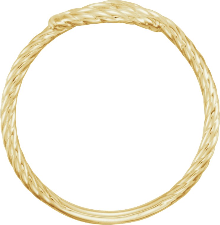 14K Yellow Gold Rope Knot Ring