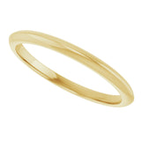 14K Yellow Gold Knife Edge Band Size 7