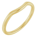 14K Yellow Gold Contour Band