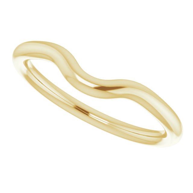14K Yellow Gold Band for 5.2 mm Round Ring