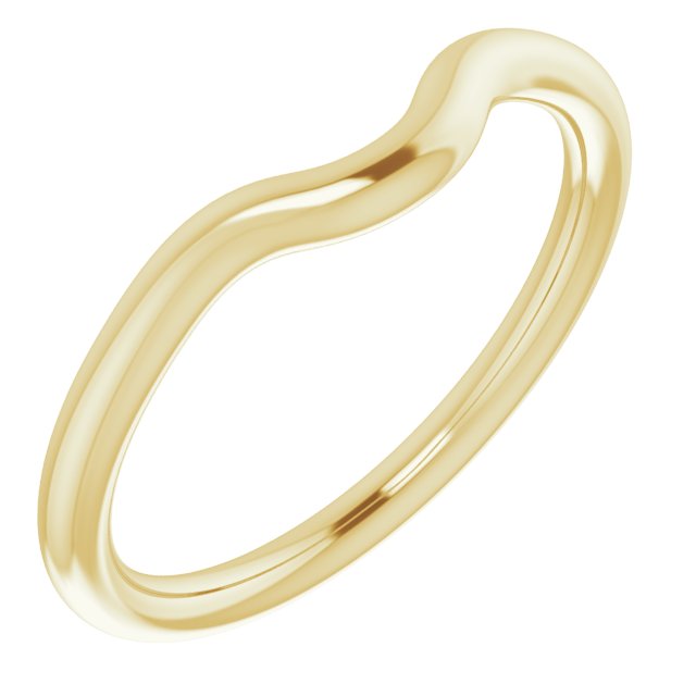 14K Yellow Gold Band for 5.2 mm Round Ring