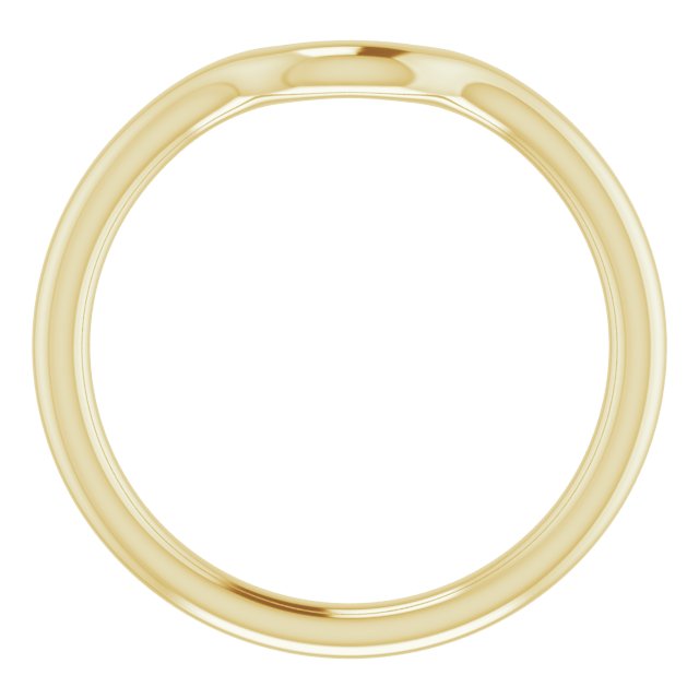 18K Yellow Gold Band for 5.2 mm Round Ring
