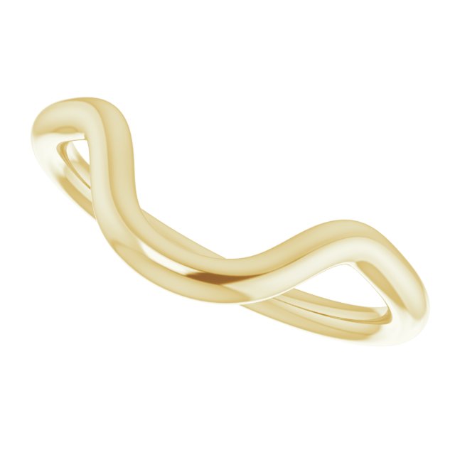 18K Yellow Gold Band for 16x12 mm Oval Ring