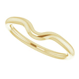 10K Yellow Gold Band for 5x3 mm Oval Ring