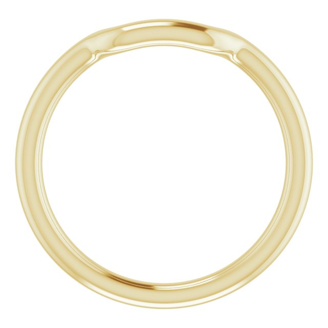 18K Yellow Gold Band for 5 mm Square Ring