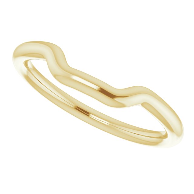 18K Yellow Gold Band for 5 mm Square Ring