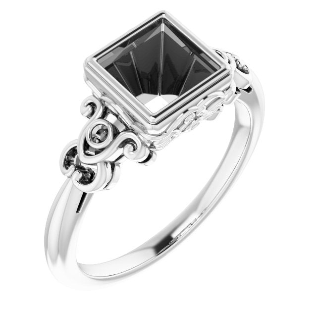 10K X1 White6 mm Square Ring Mounting