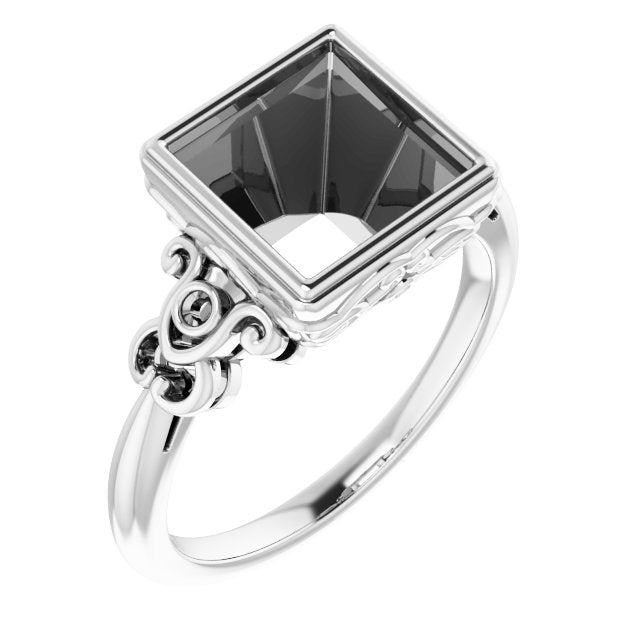 Palladium8 mm Square Ring Mounting