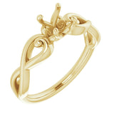 10K Yellow5.5 mm Round Ring Mounting