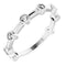 Sterling Silver Bezel-Set Bar Ring Mounting