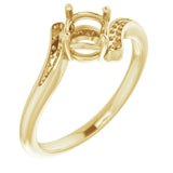 10K Yellow5.5 mm Round Ring Mounting