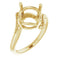10K Yellow10 mm Round Ring Mounting