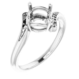 10K White7 mm Round Ring Mounting