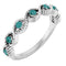 Platinum Natural Alexandrite Stackable Ring