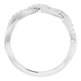 14K White Gold 1/4 CTW Natural Diamond Anniversary Band
