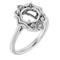 Continuum Sterling Silver8 mm Round Ring Mounting