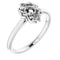 Continuum Sterling Silver4.1 mm Round Ring Mounting