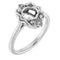 Continuum Sterling Silver6.5 mm Round Ring Mounting