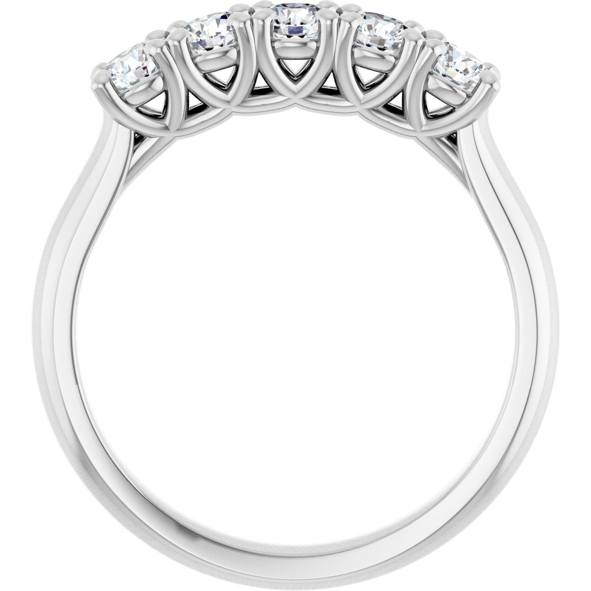 14K White Gold 5/8 CTW Lab-Grown Diamond Anniversary Band