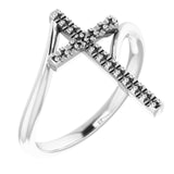 Sterling Silver Cross Ring Mounting