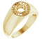 18K Yellow 5.2 mm Round Ring Mounting