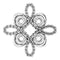 14K White Clover Pendant Mounting