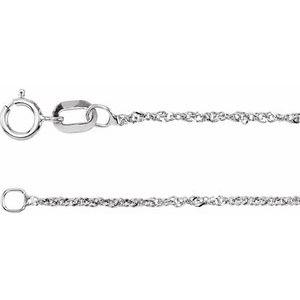 14K 1 mm Singapur-Kette