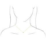 Platinum Natural Pink Tourmaline Solitaire 16" Necklace