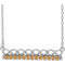 Sterling Silver Natural Citrine Infinity-Inspired Bar 18