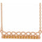 14K Rose Natural Citrine Infinity-Inspired Bar 16