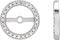 14K White Gold 1/8 CTW Natural Diamond Earring Jackets with 7 mm ID