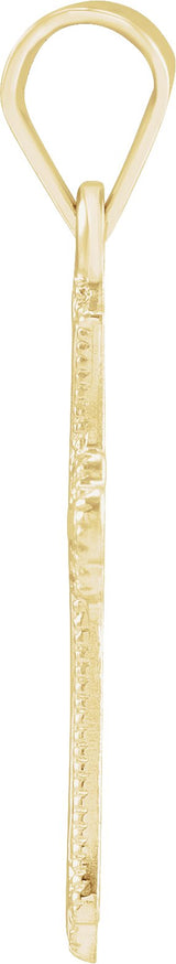 14K Yellow Gold Cross Pendant