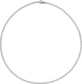 14K White Gold 5 7/8 CTW Lab-Grown Diamond Line 16" Necklace