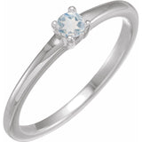 Sterling Silver Natural Blue Sheen Moonstone Ring
