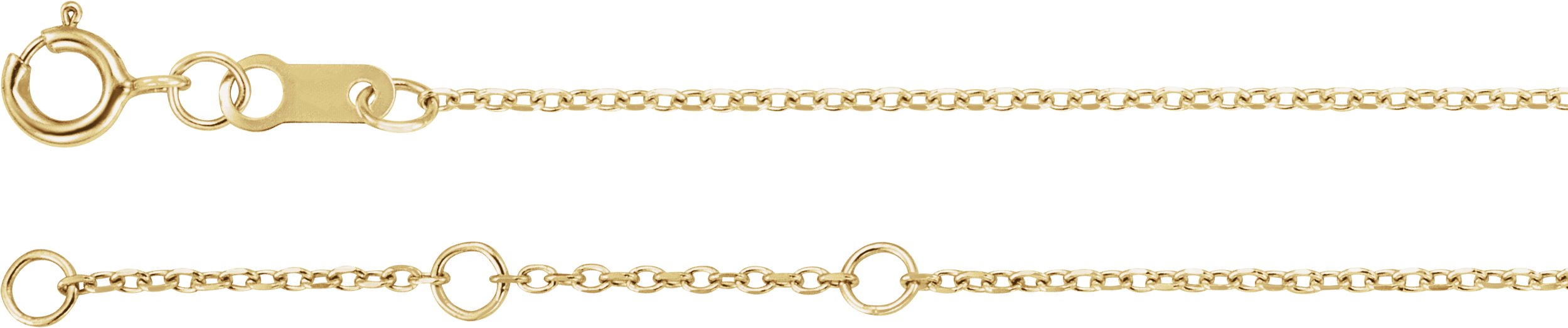 14K Yellow Gold Natural Blue Zircon Bezel-Set Solitaire 6 1/2-7 1/2" Bracelet