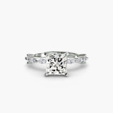 Solitaire with Eternity Pavé