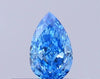 0.22ct Pear Lab Grown Diamond (Colour Fancy Vivid Blue, Clarity VVS2, IGI Certified)