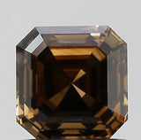 1.08ct Emerald Natural Diamond (Colour Fancy Dark Orangey Brown, Clarity VVS2, GIA Certified)