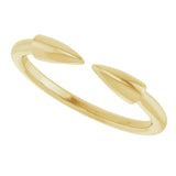 14K Yellow Gold Stackable Spike Ring